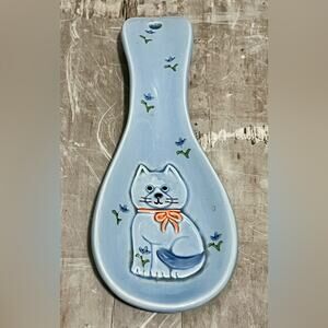 Vintage 1980 Otagiri cat spoon rest